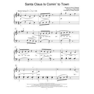 Santa Claus Is Comin'' To Town (arr. Phillip Keveren)