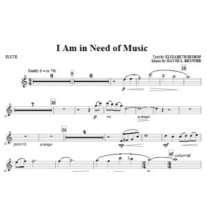 I Am In Need Of Music - Flute