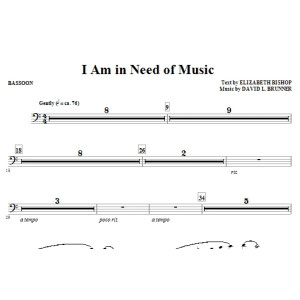 I Am In Need Of Music - Bassoon