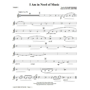 I Am In Need Of Music - Viola