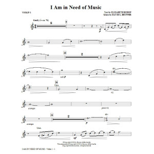 I Am In Need Of Music - Violin 2
