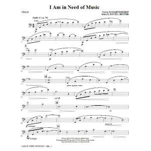 I Am In Need Of Music - Bass