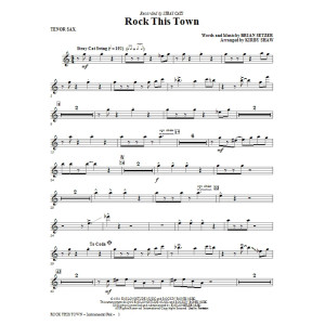 Rock This Town - Tenor Sax