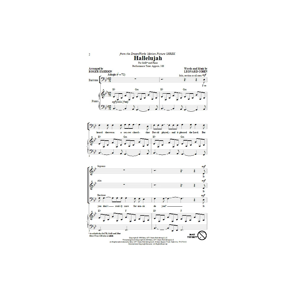 Hallelujah (arr. Roger Emerson)
