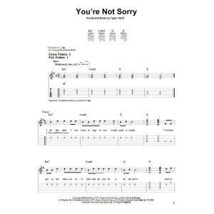 You're Not Sorry