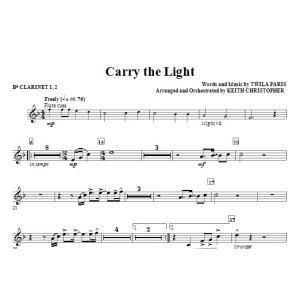 Carry The Light - Bb Klarinette 1 & 2