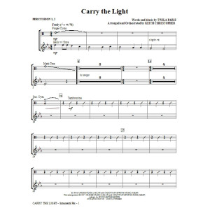 Carry The Light - Percussion
