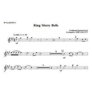 Ring Merry Bells - Bb Clarinet 1