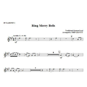 Ring Merry Bells - Bb Clarinet 2