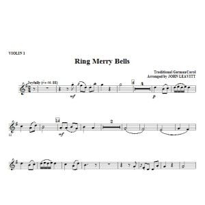 Ring Merry Bells - Violin 1