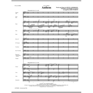 Anthem (from Chess) - Full Score