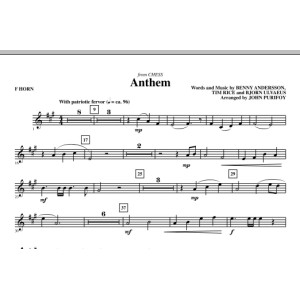 Anthem (from Chess) - F Horn