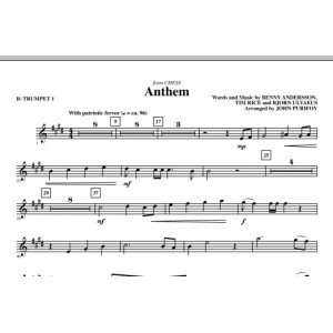 Anthem (from Chess) - Bb Trumpet 1