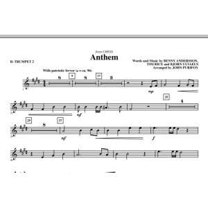 Anthem (from Chess) - Bb Trumpet 2