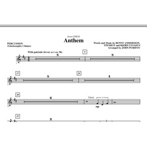 Anthem (from Chess) - Percussion