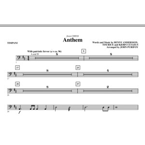 Anthem (from Chess) - Timpani