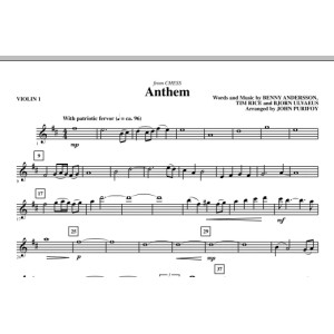 Anthem (from Chess) - Violin 1