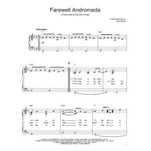 Farewell Andromeda (Welcome To My Morning)