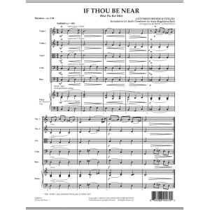 If Thou Be Near (Bist Du bei Mir) - Full Score