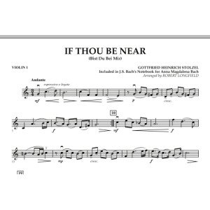 If Thou Be Near (Bist Du bei Mir) - Violin 1