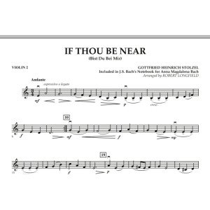 If Thou Be Near (Bist Du bei Mir) - Violin 2
