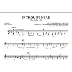 If Thou Be Near (Bist Du bei Mir) - Violin 3 (Viola Treble Clef)