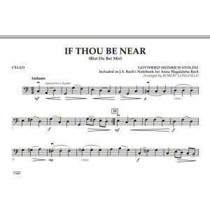 If Thou Be Near (Bist Du bei Mir) - Cello
