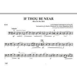 If Thou Be Near (Bist Du bei Mir) - Bass