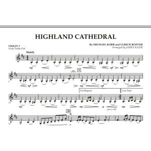 Highland Cathedral - Violin 3 (Viola Treble Clef)
