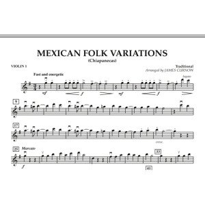 Mexican Folk Variations - Violin 1