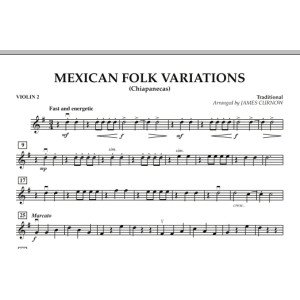Mexican Folk Variations - Violin 2