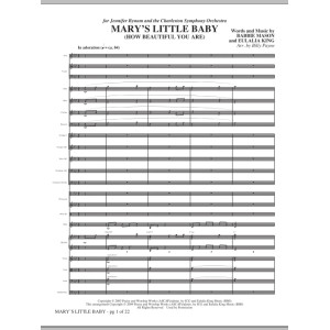 Mary's Little Baby - Full Score
