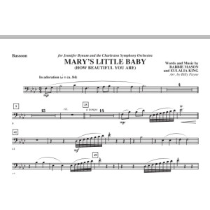 Mary's Little Baby - Bassoon