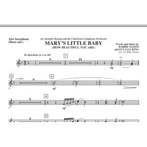 Mary's Little Baby - Alto Sax (Horn sub.)