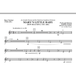 Mary's Little Baby - Bass Clarinet (Tuba sub.)