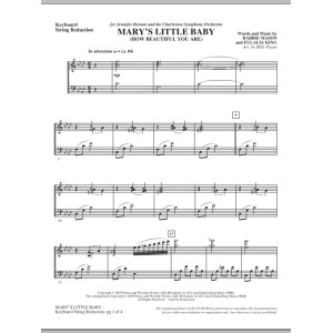 Mary's Little Baby - Keyboard String Reduction