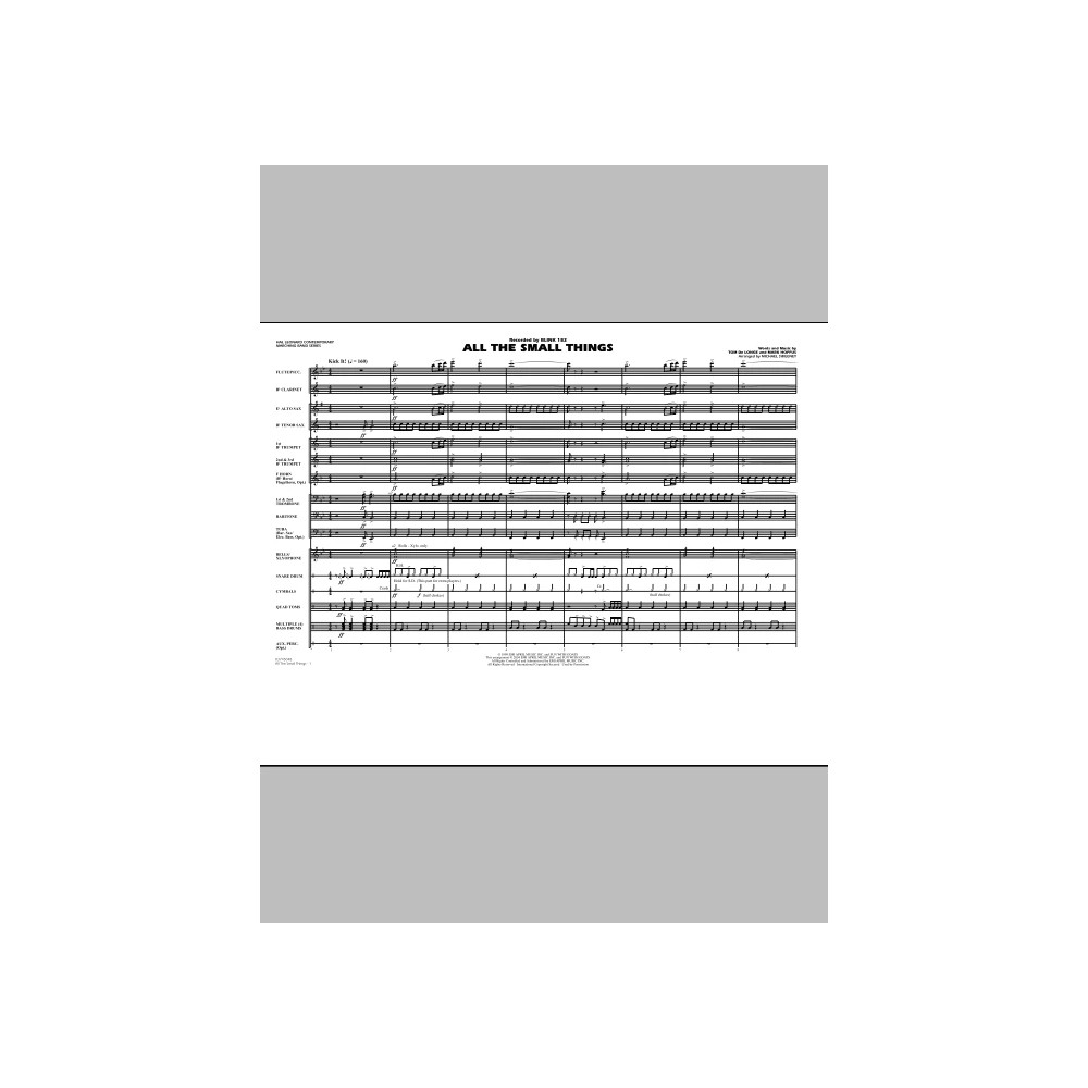 All The Small Things - Full Score