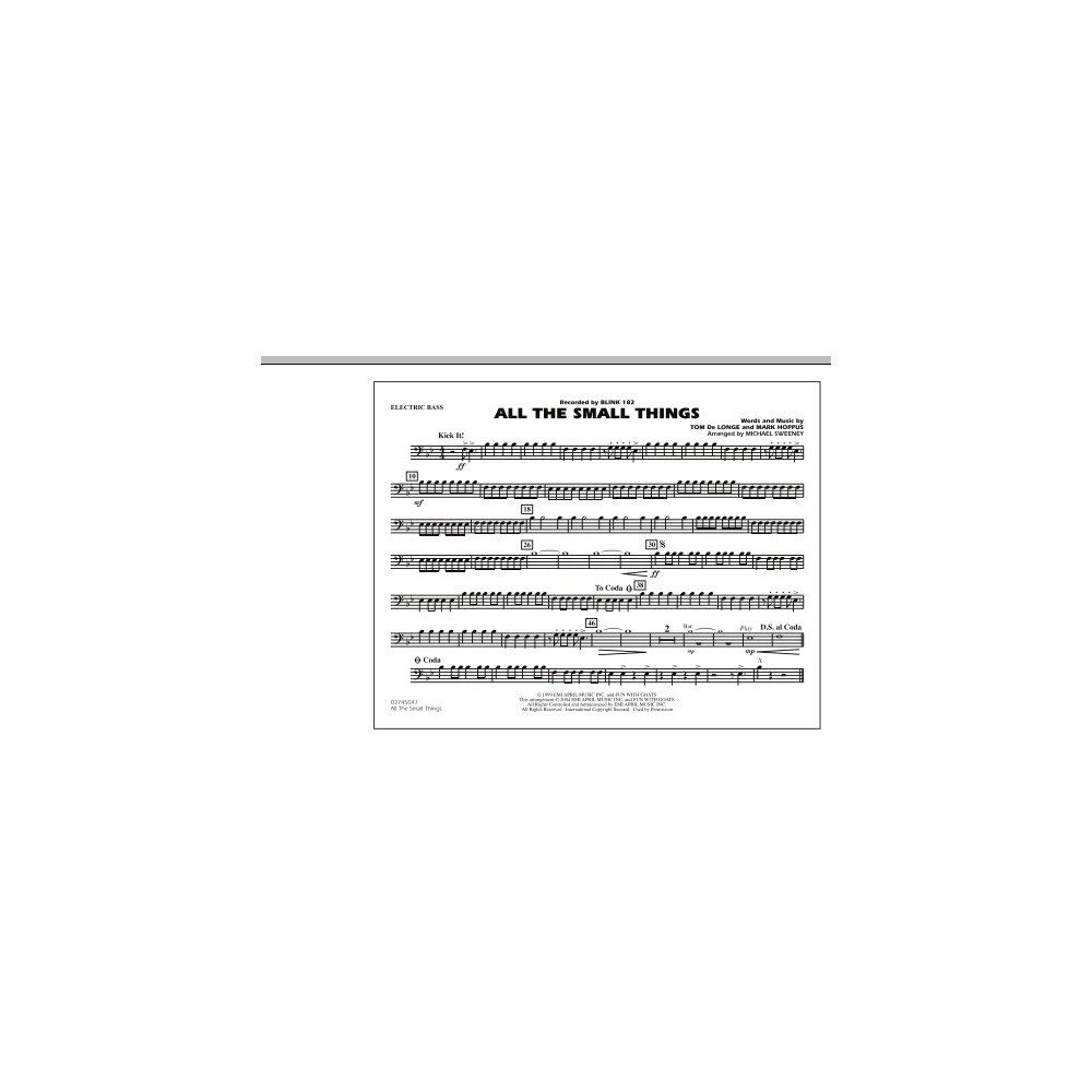 All The Small Things - Electric Bass