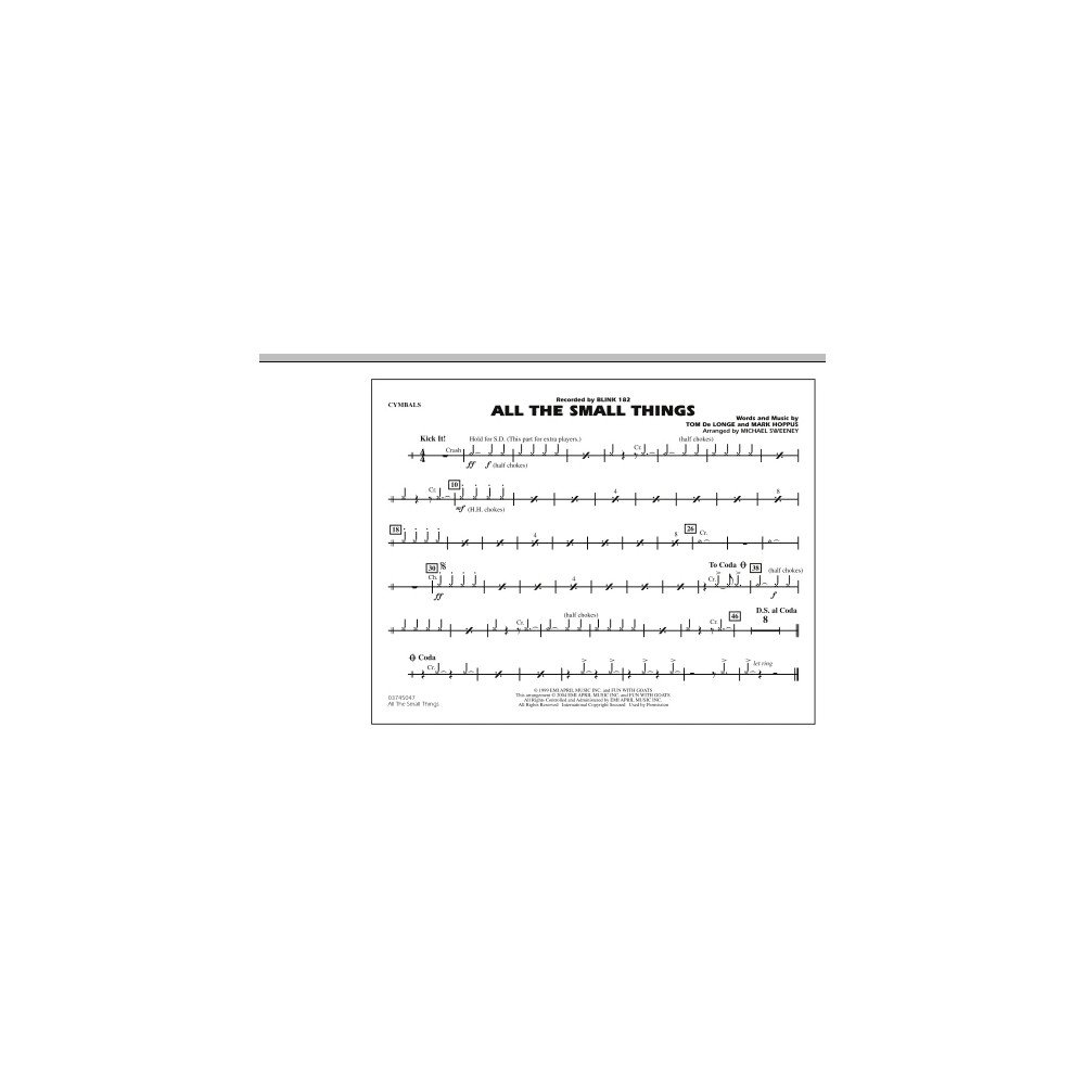 All The Small Things - Cymbals