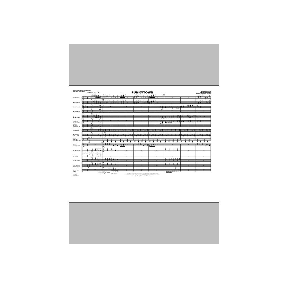 Funkytown - Full Score