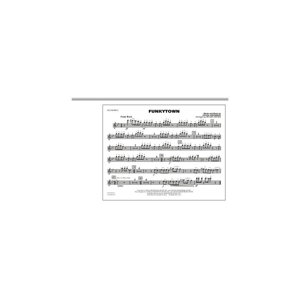 Funkytown - Flute/Piccolo