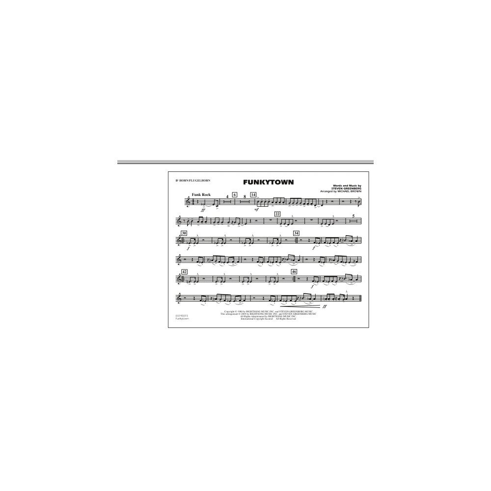 Funkytown - Bb Horn/Flugelhorn