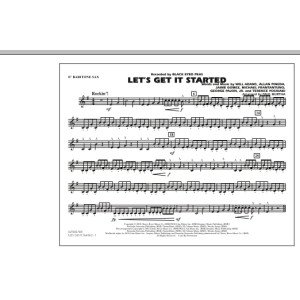 Let's Get It Started - Eb Baritone Sax