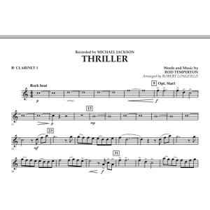 Thriller - Bb Clarinet 1