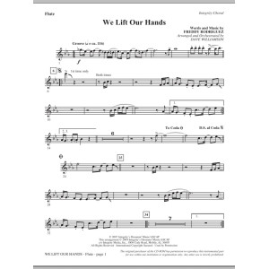 We Lift Our Hands - Flute