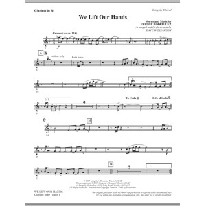 We Lift Our Hands - Bb Clarinet
