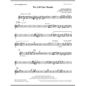 We Lift Our Hands - Eb Alto Sax