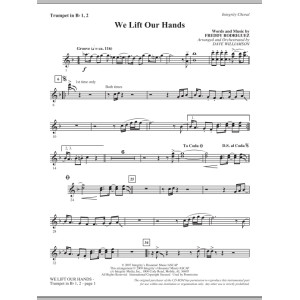 We Lift Our Hands - Bb Trumpet 1,2