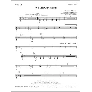 We Lift Our Hands - Violin 1, 2
