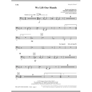 We Lift Our Hands - Cello